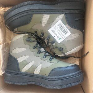 FROGG TOGGS Skilak PRO Premium WADING Wader BOOTS Felt Sole Men Size 8 Khaki NEW